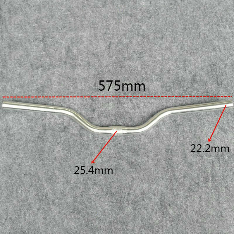 25.4x575mm Bicycle Handlebar Alloy Road Cycling Bike Riser Bar Replace Accessory