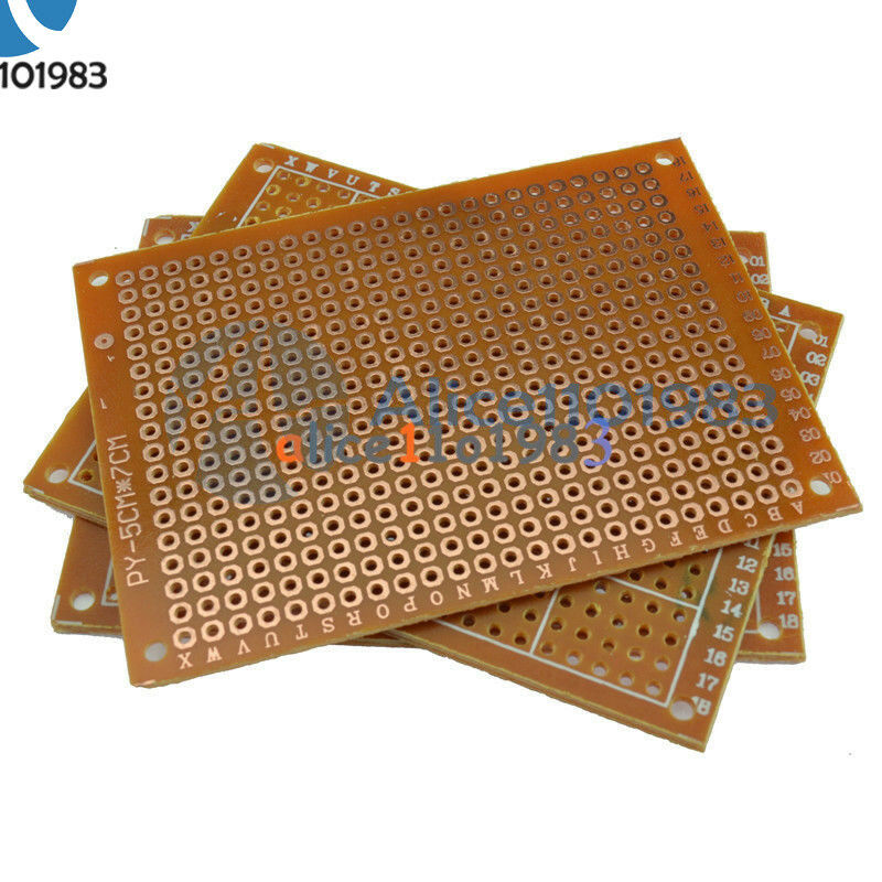 50Pcs 5 x 7 cm DIY Prototype Paper PCB fr4 Universal Board prototyping pcb kit