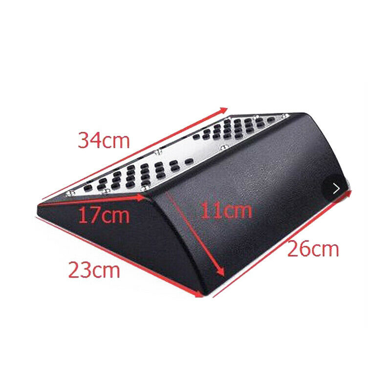 Car Rear Seat Pedal Aluminum Alloy Floor Carpet Foot Leg Rest Pad Support Kit