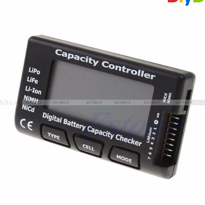RC CellMeter-7 Digital Battery Capacity Checker Fr LiPo LiFe Li-ion Nicd NiMH D