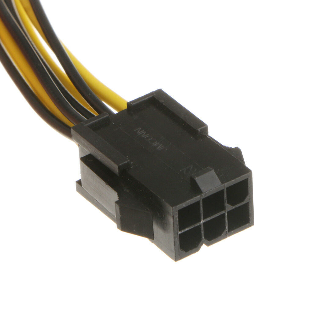 PCI Express PCIe 6 Pin to 8 Pin Graphics Card Power Adapter Cable Connector