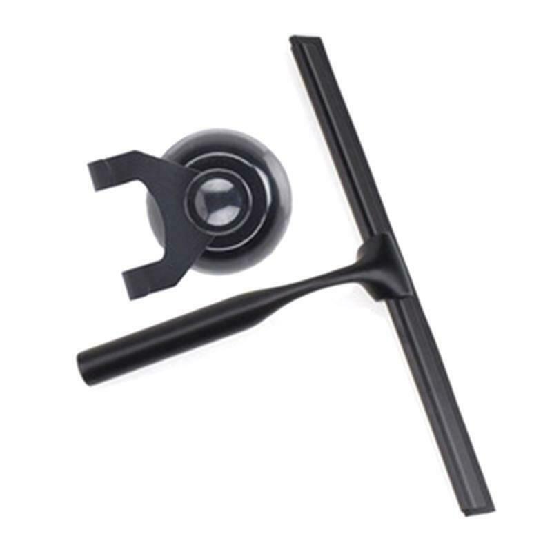 Stainless Steel Shower Squeegee Window Wiper Cleaner with Suction Hook Bathroom