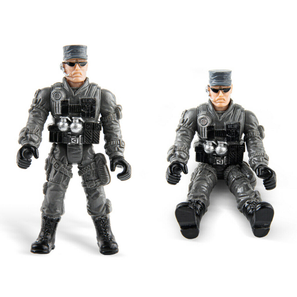 4pcs Marine Corps Soldier Military Scene Sand Table Layout Collection Gift