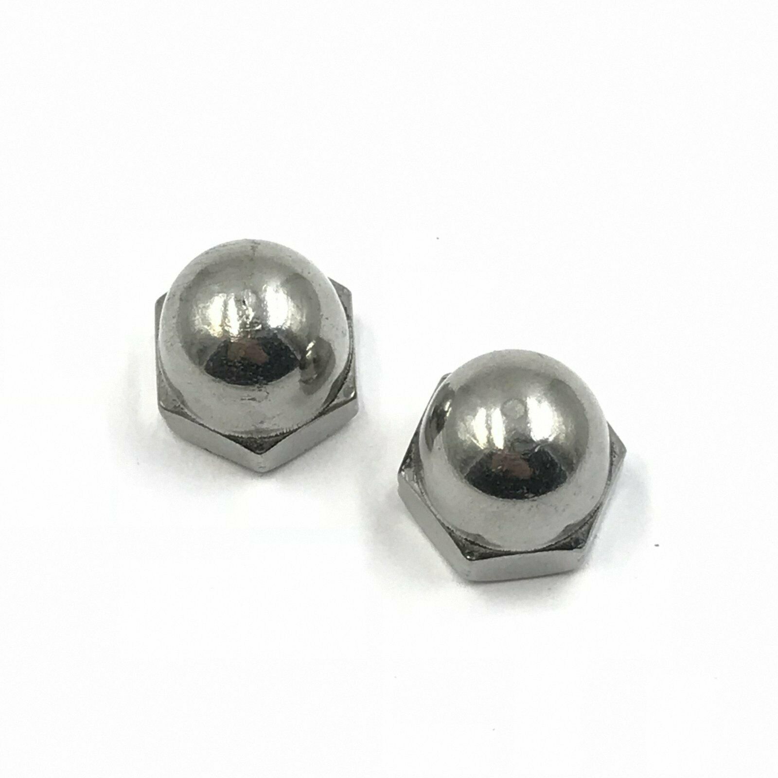 New 12Pcs M8 x 1.25 Stainless Steel Acorn Hex Nut Right Hand Thread [M1]