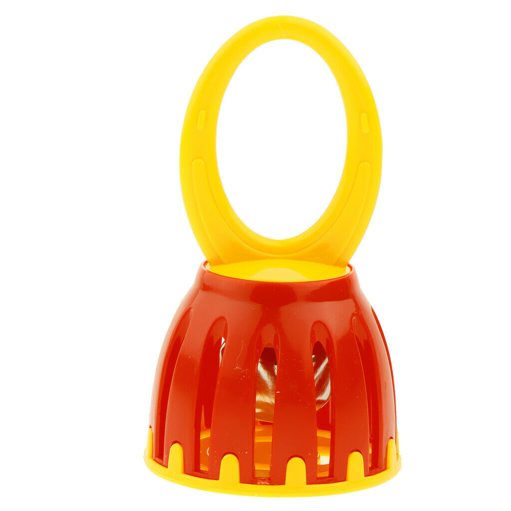Kids 6inch Handled Cage Bell Infant Baby Educational Musical Percussion Rattle