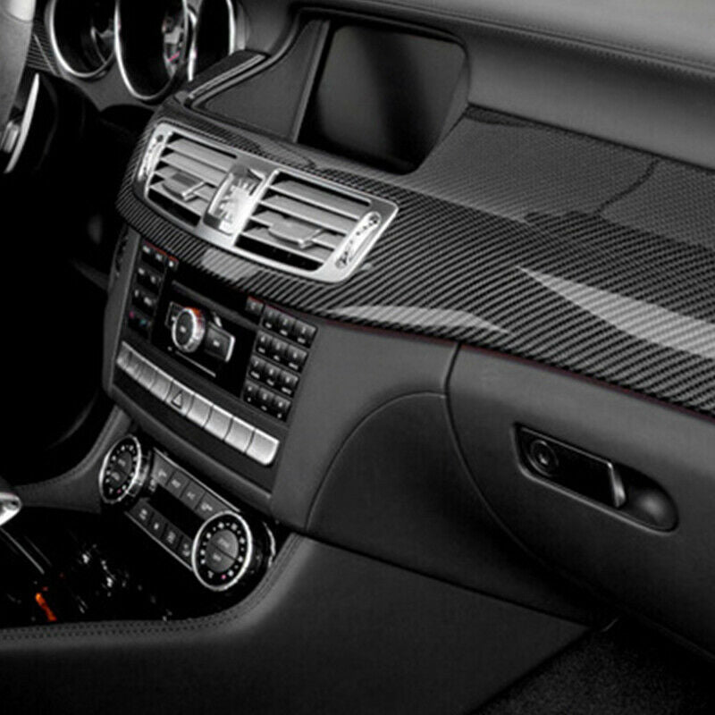 50*200cm Black 5D Carbon Fiber Vinyl Film Car Wrap Film 5D Roll Car Stick.l8