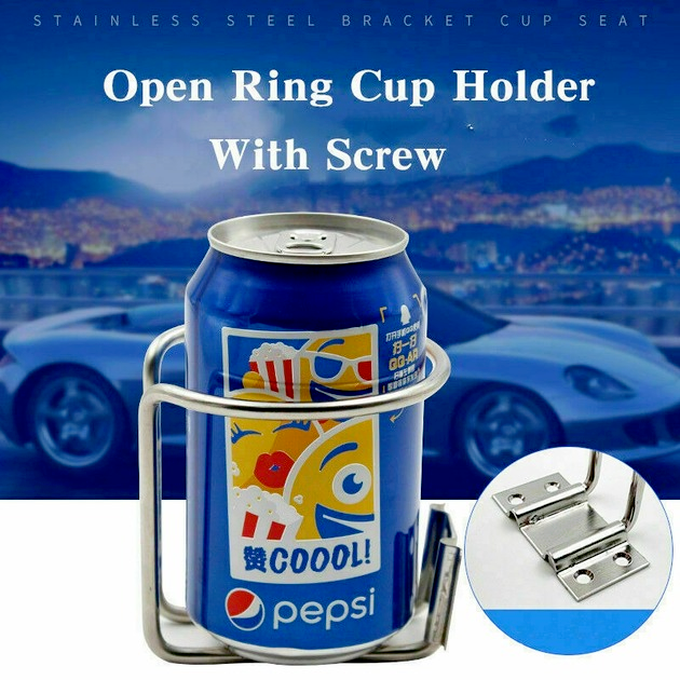 2PCS Stainless Cup Drink Holder Ring Marine Boat Car Truck Camper RV Universal