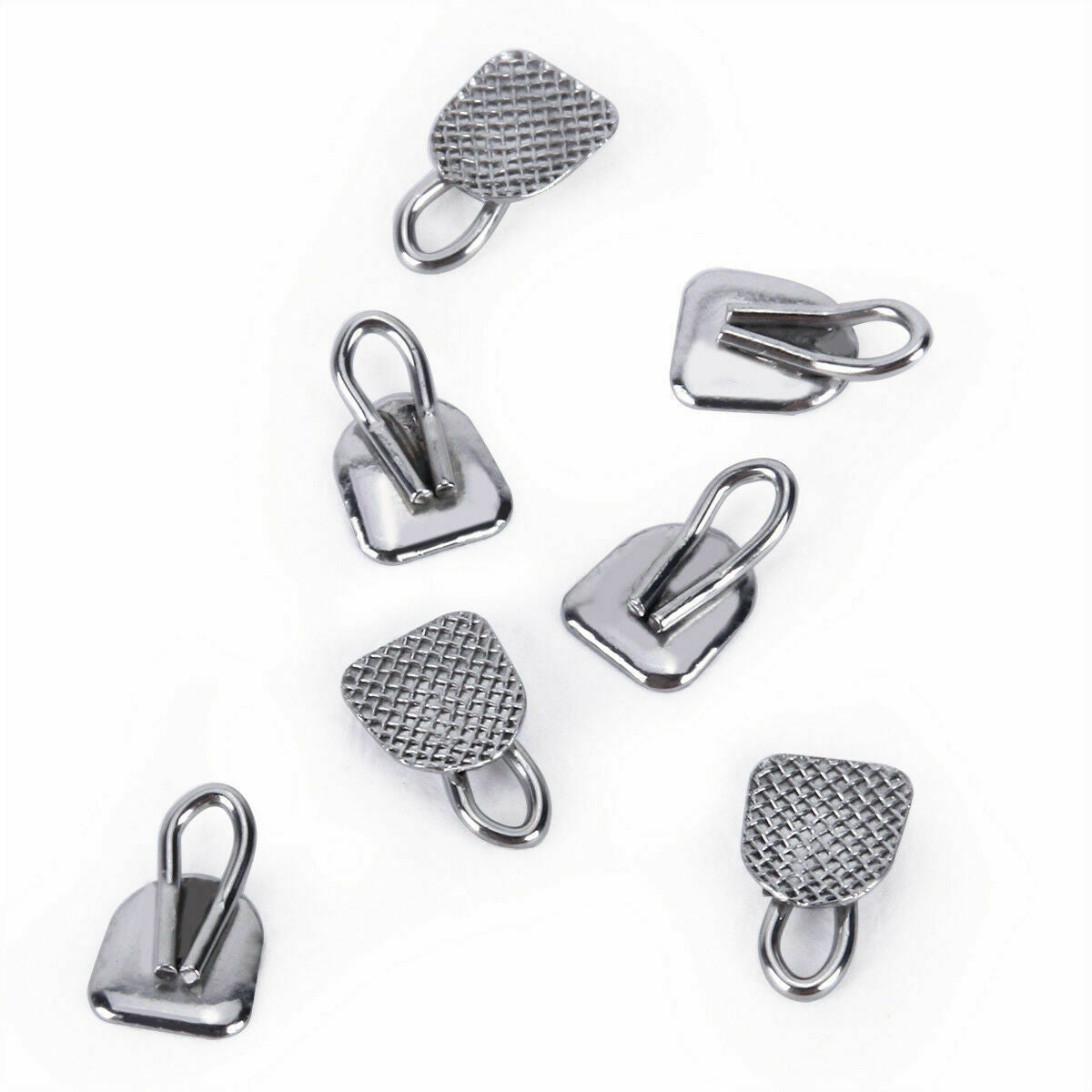 20 Packs Dental Orthodontic Traction Hook w/ Lingual Buttons Rectangular AZDENT