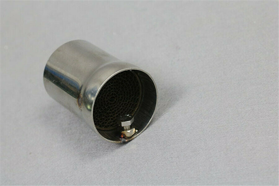 1 Pc 48MM Stainless Steel Catalytic Silencer Noise Sound Eliminator +1 Pc Wrench