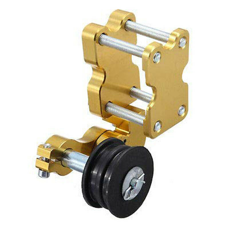 Universal Golden Aluminum Adjuster Chain Tensioner Bolt On Roller For Motorcycle