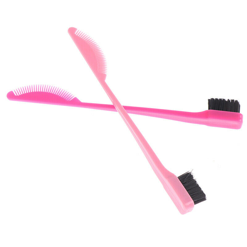 Women Girl Double Side Edge Control Hair Comb Hair Styling Hair Brush ran.l8