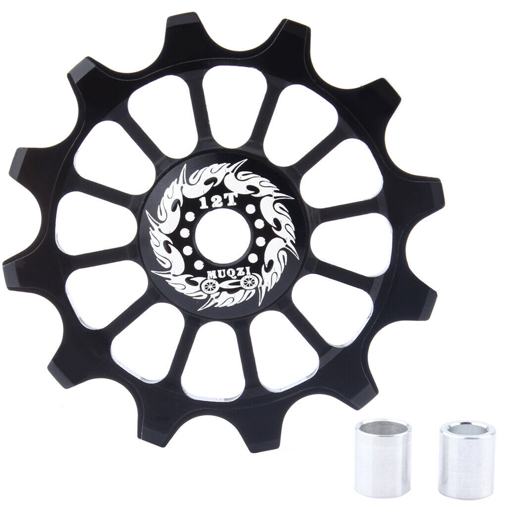Ceramic Rear Derailleur Bike Bearing Jockey Wheel MTB Guide Pulley 12T Black