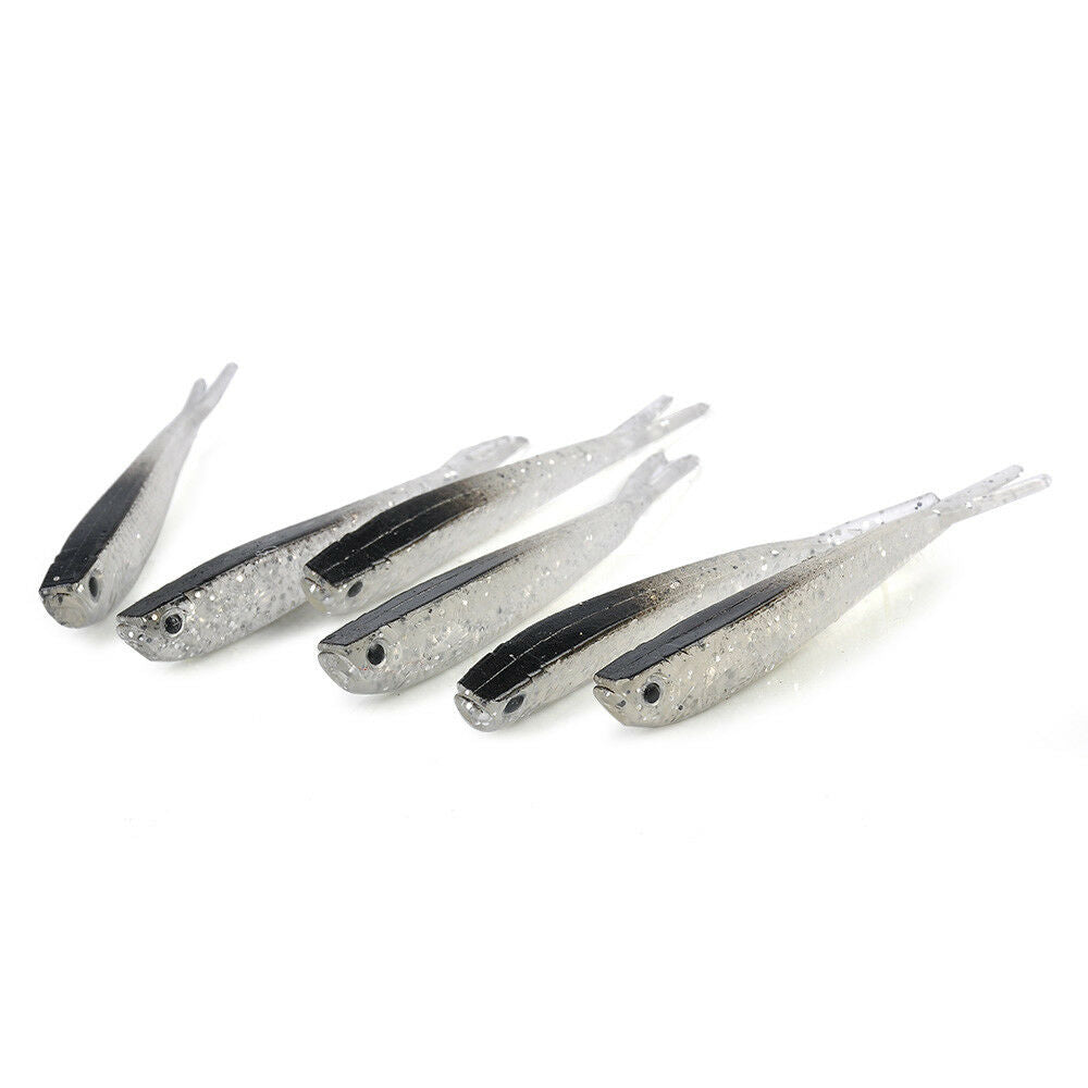 Lot 10 Soft Silicone Fishing Lures Bass CrankBait Crank Bait Tackle 7.5cm/2.4g-