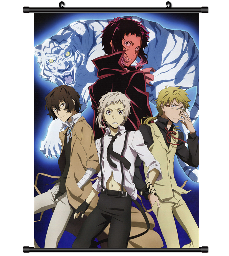 4452 Bungou Stray Dogs anime Home Decor Poster Wall Scroll
