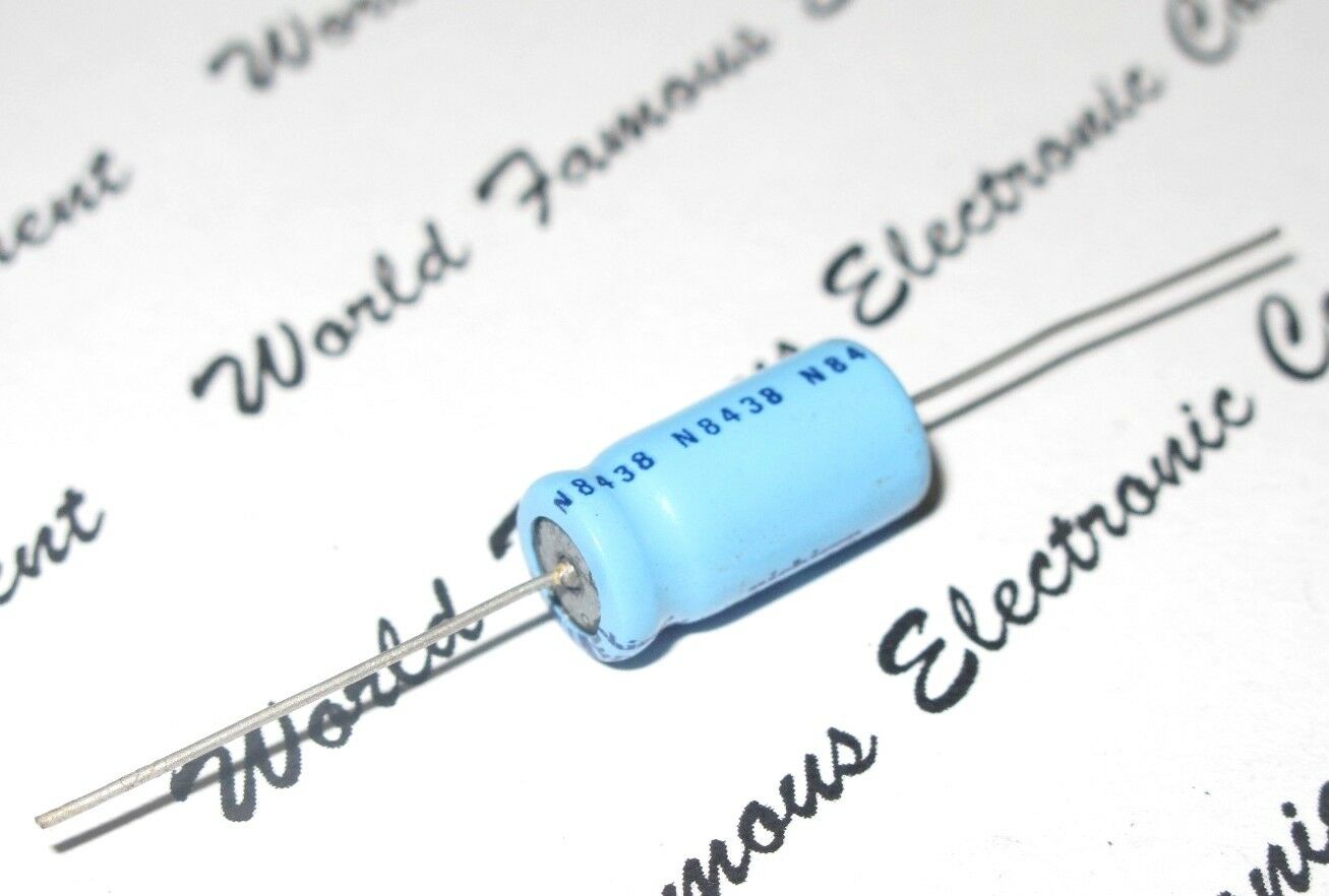 10pcs-NICHICON 220uF (220µF) 16V Axial Electrolytic Capacitor - JAPAN