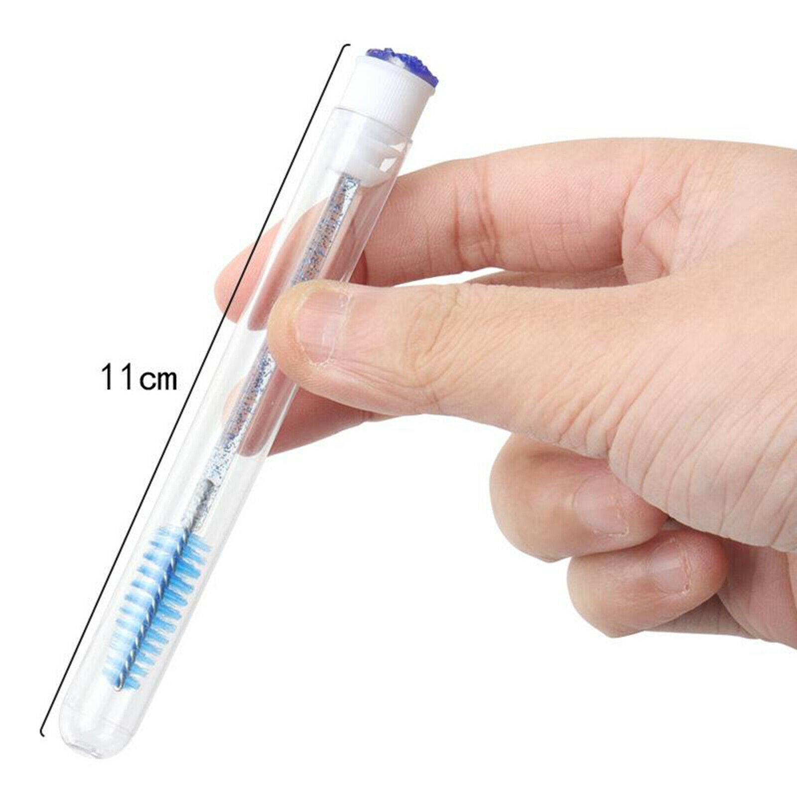 5 Pieces Crystal Diamond Disposable Mascara Eyebrow Brushes with
