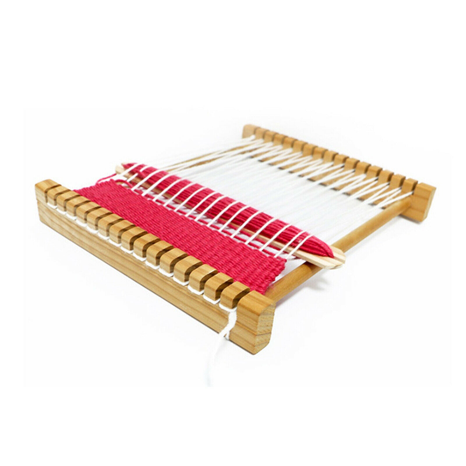 Wooden Weaving Loom Motor Skills Arts & Crafts Adjustable for Gift Present