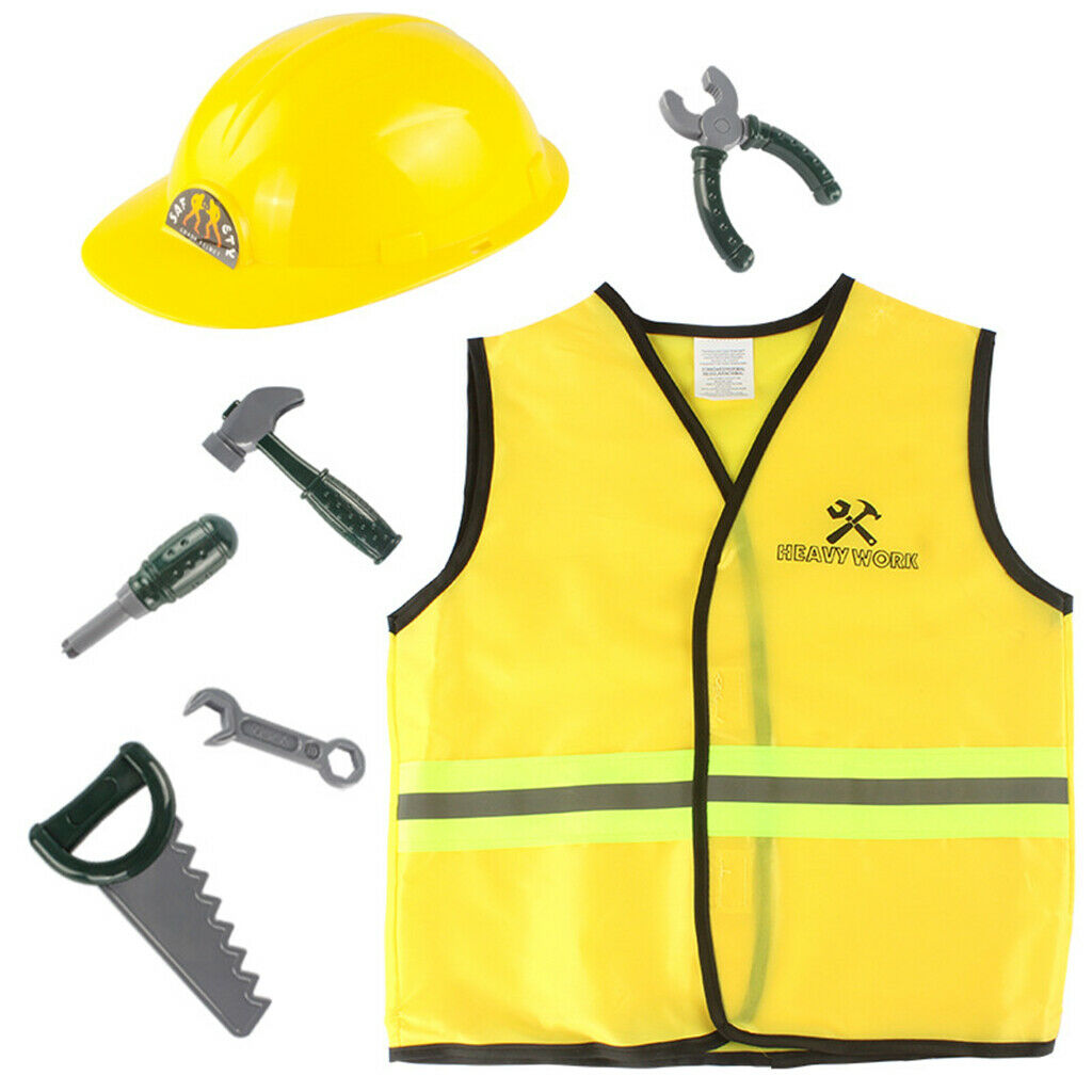 Kids Repairman Role Play Dress Up Masquerade Props for Toddlers Boys Gifts