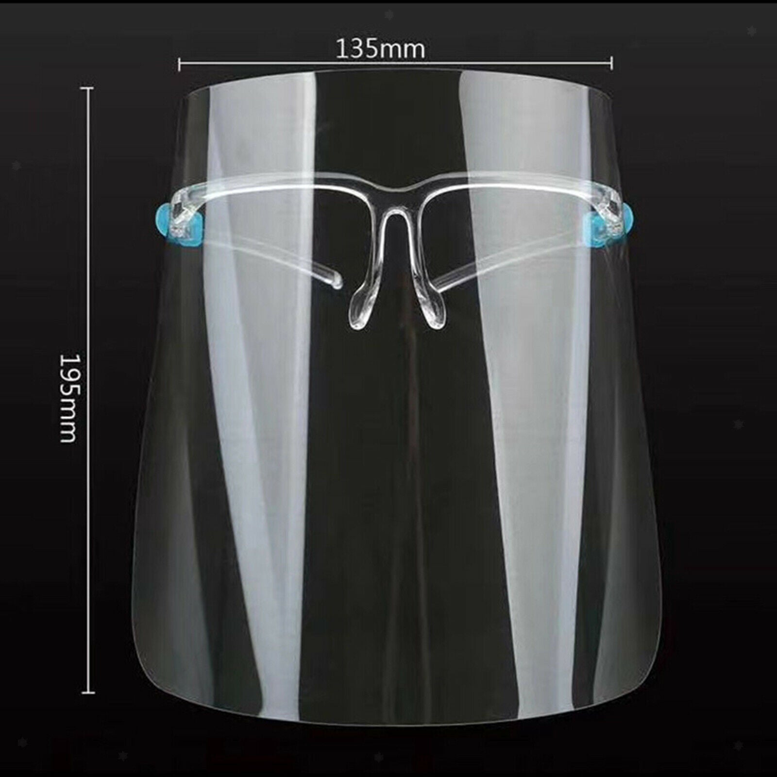 20 pieces Full Face Shield Reusable Glasses Anti-Fog Wrap Visor