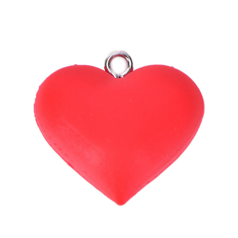 10pcs/lot Heart Charms Pendant DIY Earrings Bracelet Findings Jewelry MakingJ DD