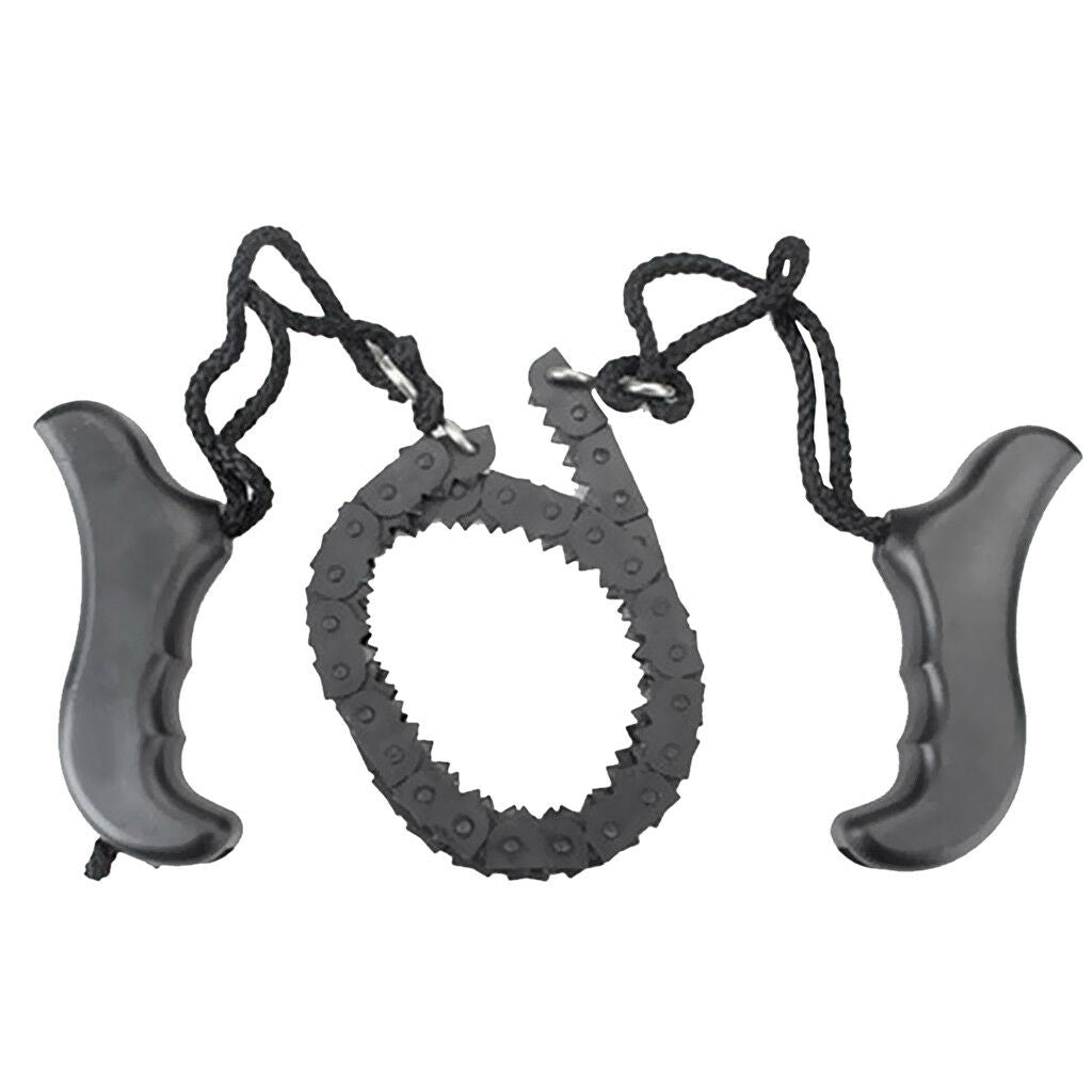 Steel Wire Saw Outdoor Chain Saw Hunting Saw Manual Tool Tree 50cm Black