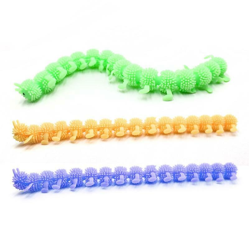 Soft gel de-squeezes to vent caterpillar ball
