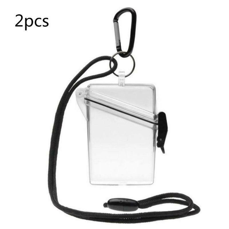 Waterproof Card Case Cover Lightweight Clear Sport Outdoor Change Box Holder