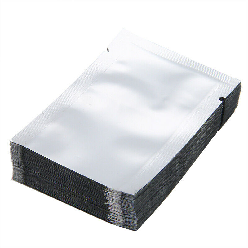 100pcs Foil Pouch Heat Seal Mylar Smell Proof Bags / Storage Bag NEW