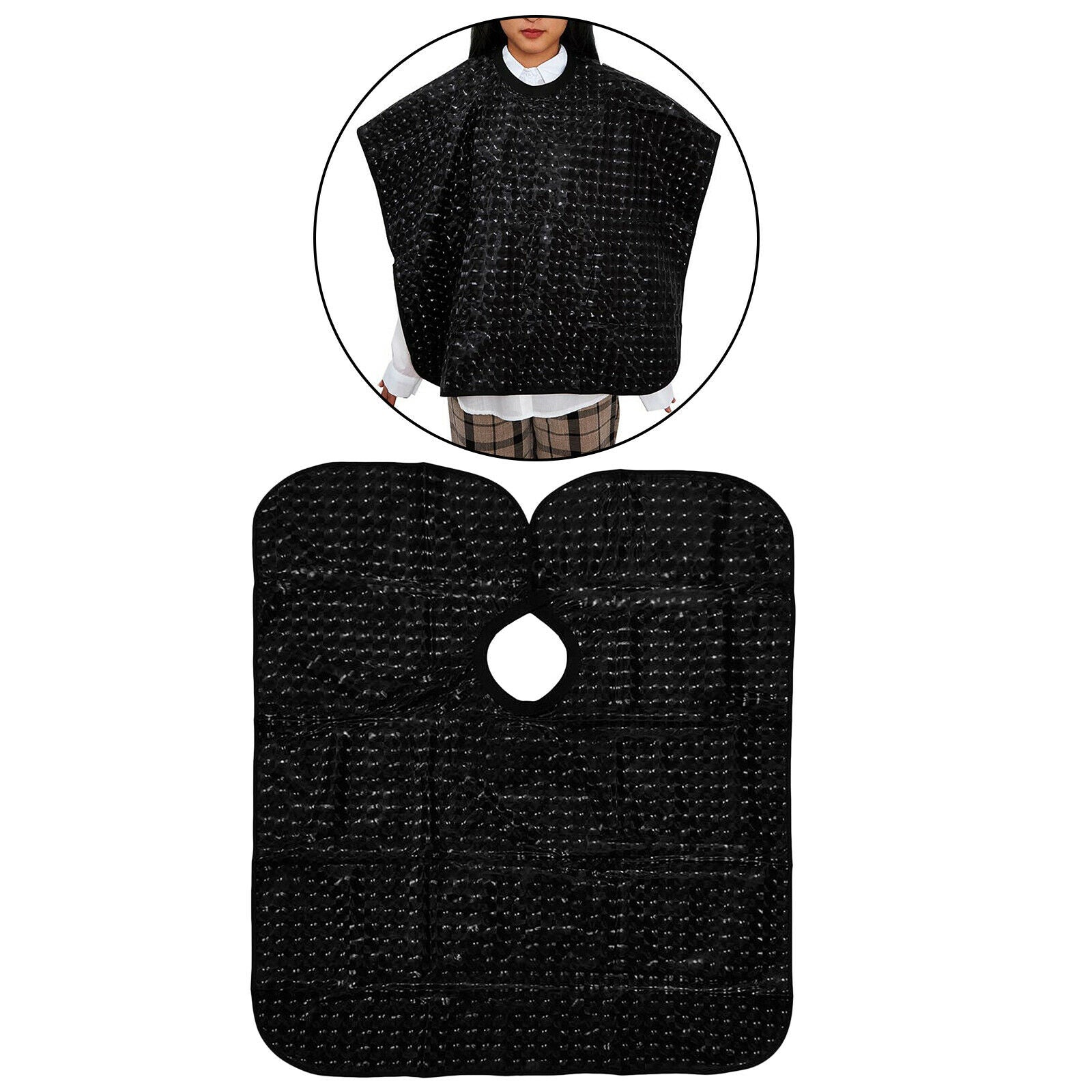 Unisex Non-stick Hair Professional Barber Cape Shave Apron for Beard Catcher