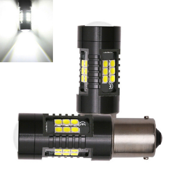 1156 BA15S P21W 21 SMD LED Car Tail Backup Reverse Turn Signal Light Bulb White~