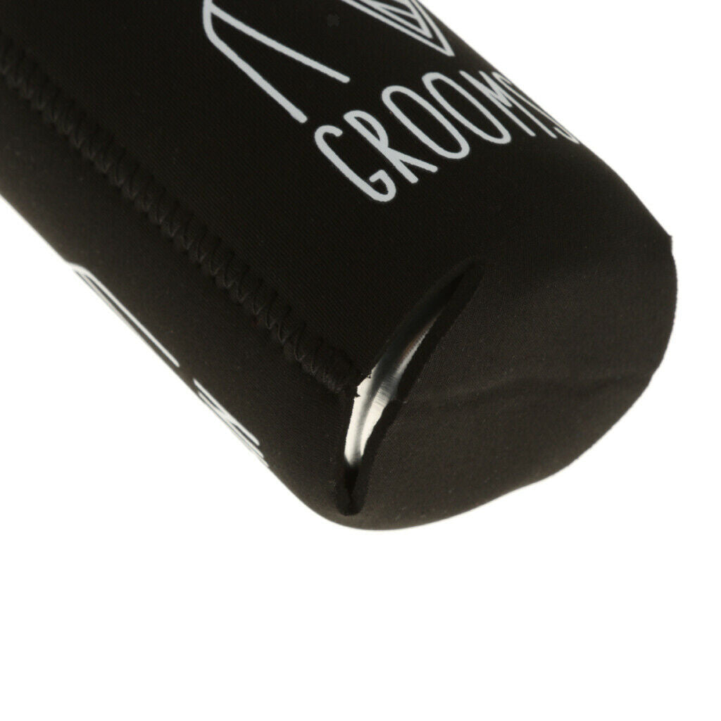 1pc Beer Can Bottle Cooler Sleeve Wrap Holder Wedding Favor GROOMSMAN