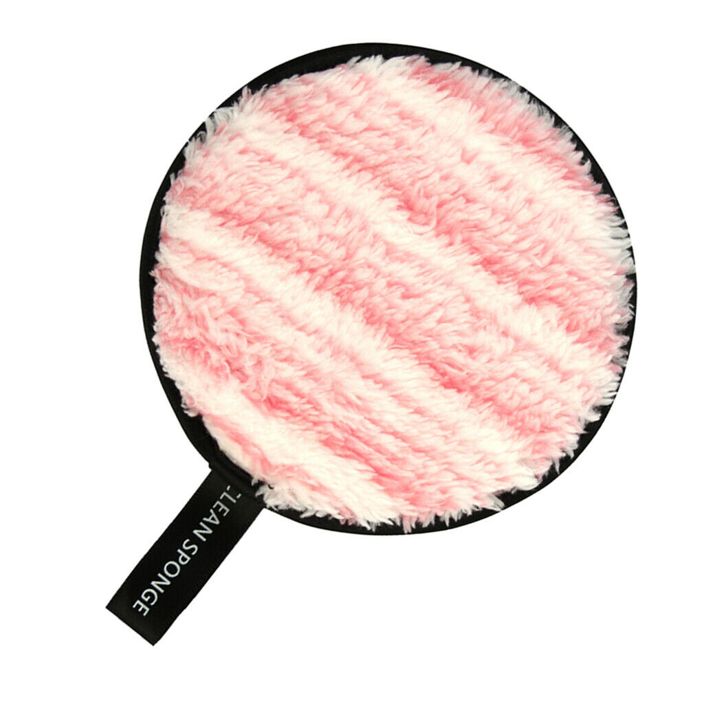 2pcs Soft Resuable Washable Makeup Remover Puff Sponge for Facial Cleansing