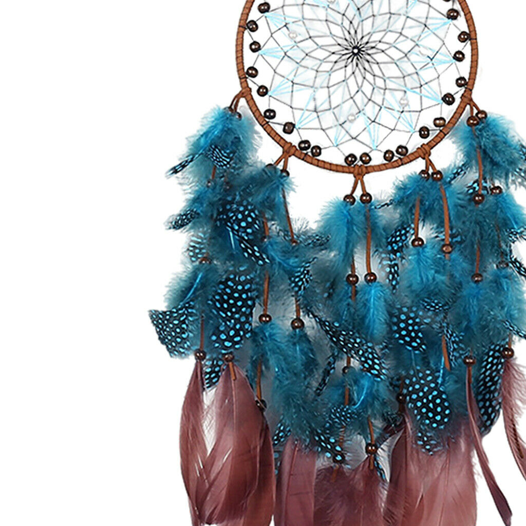 Turquoise Woven Tassel Dream Catcher Tapestries Wall Hanging Art Craft Gift
