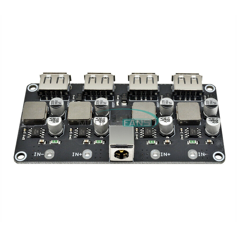 4-Channel DC Step-Down Module 12V24V to QC3.0/2.0 Car Charger Fast Charge