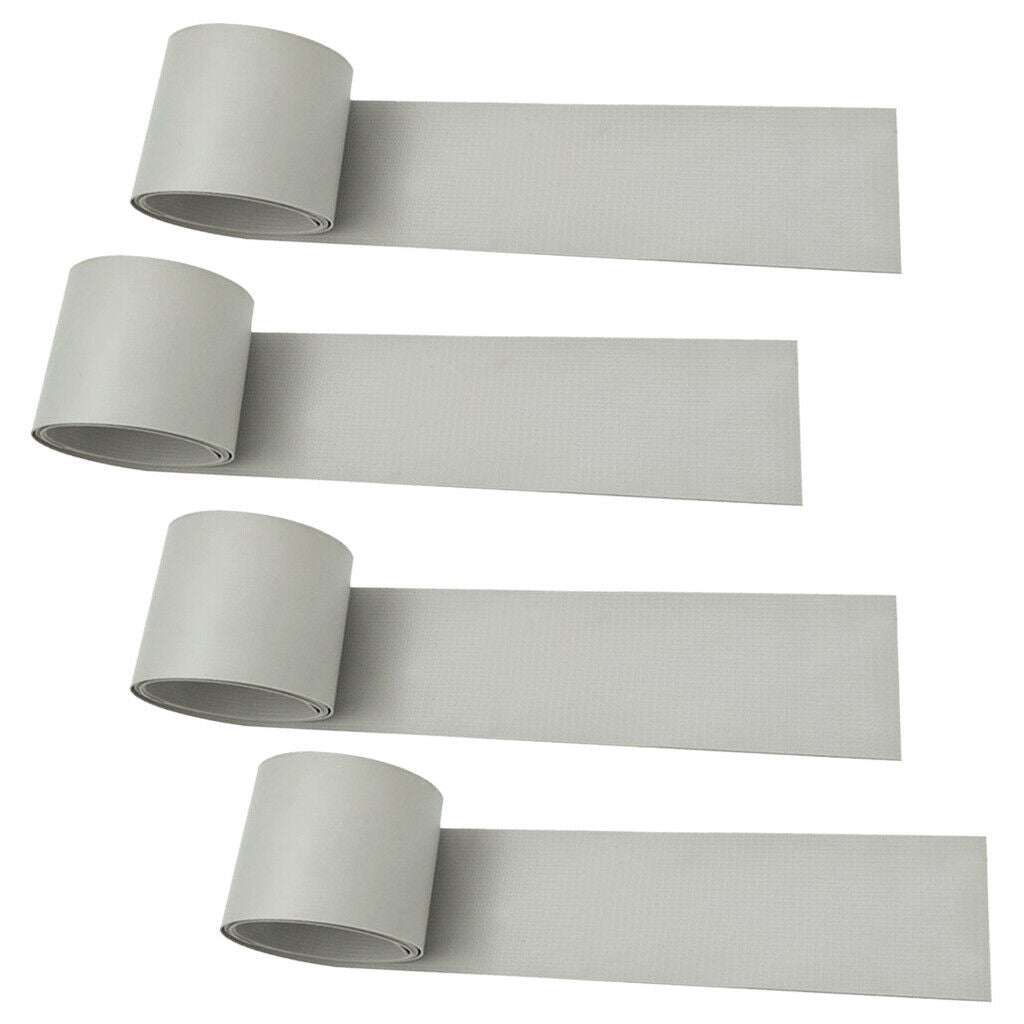 4pcs 51x1000mm Durable Gray Sturdy PVC Patch Strips Kit For Raft Easy Cut