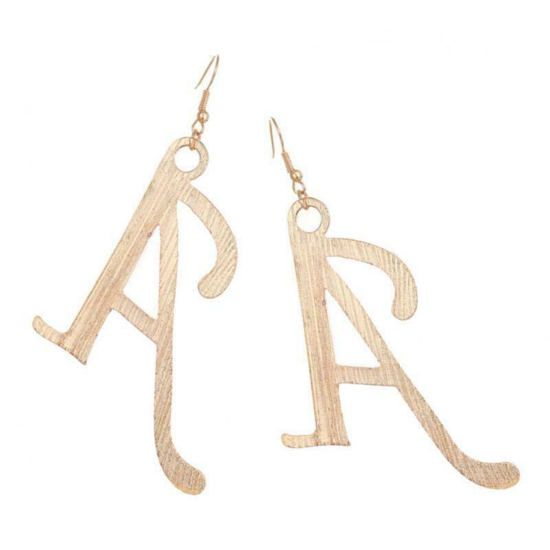 2Pcs Earring A Shaped Dangles Pendants Ear Studs Fashion Jewelry Charm Gifts
