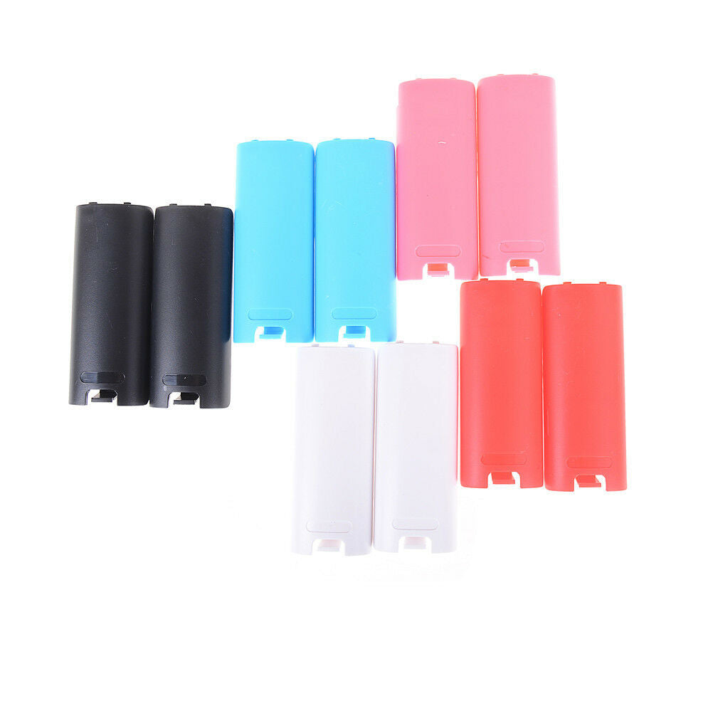 2Pcs Battery-Back Cover Shell Case for Lid Wii Remote Control Controller WhiDEAU