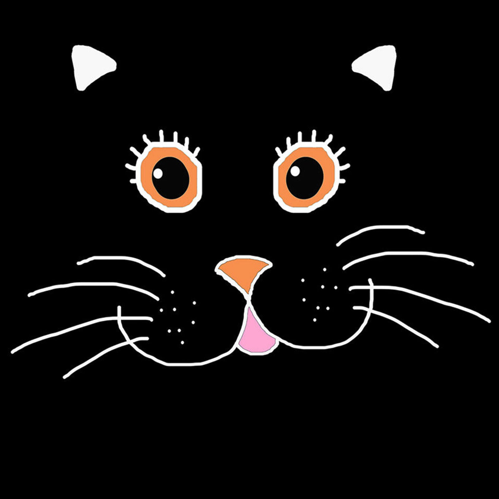 Toland Boo Cat 12.5 x 18 Cute Black Kitty Whiskers Halloween Garden Flag