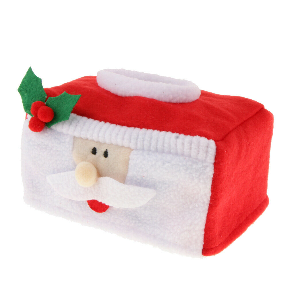 Christmas Tissue Box Napkin Holder Paper Towel Box   Santa