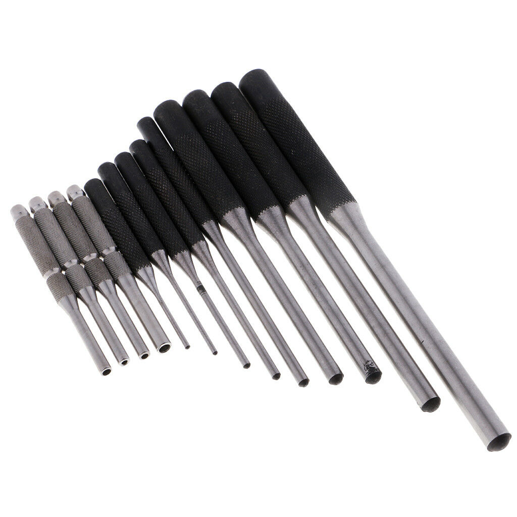 14pcs Durable Pin Punch Tool Set Roll Pin Punch + Hollow End Starter Punch