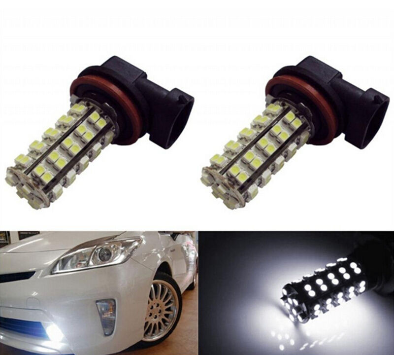 2X Car LED Light HID White 68 SMD H11 LED Fog light Bulb for  3E90 Practic.l8