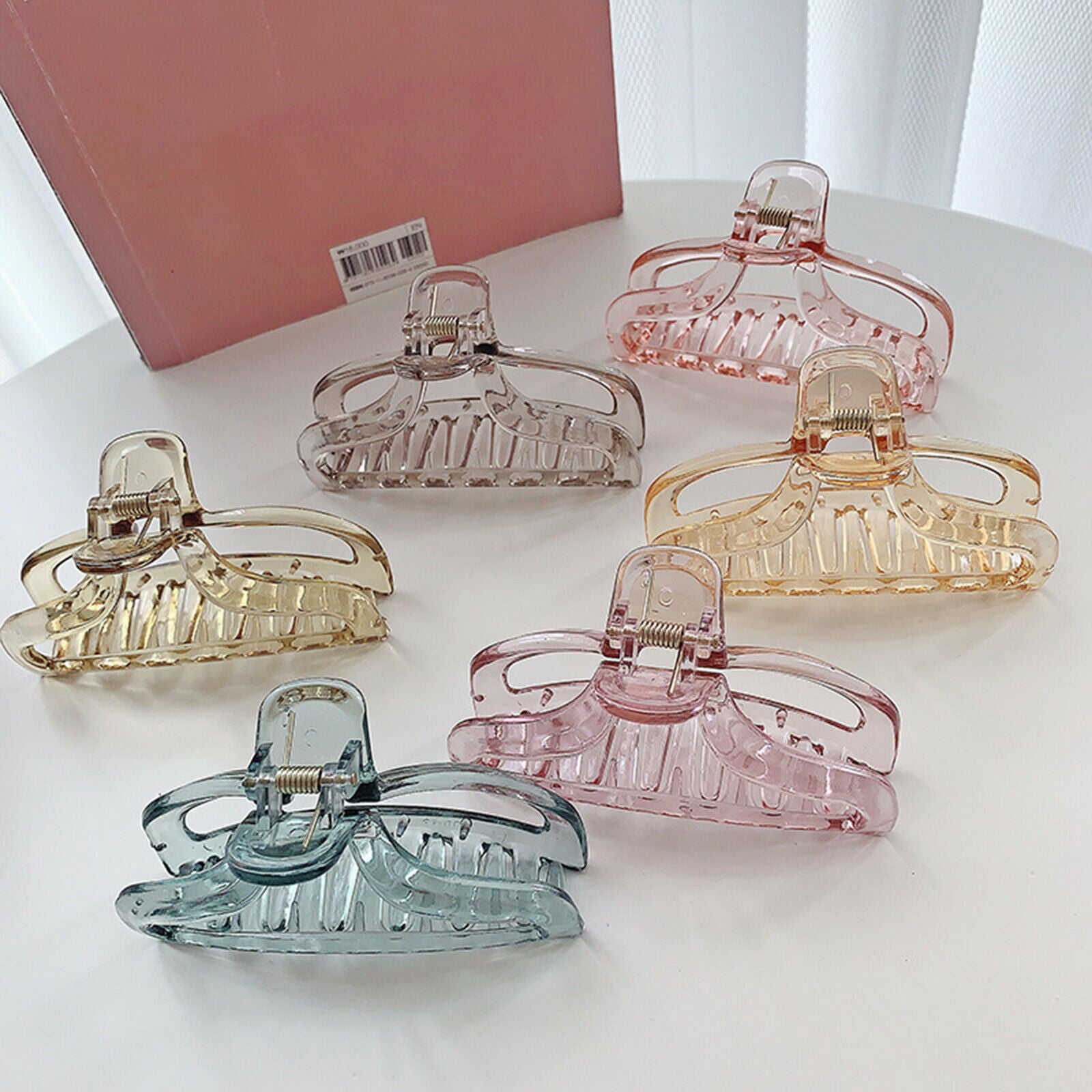 Ladies Girls Hair Claw Clips Clamps Barrettes Nonslip Hair Holder 9.5cm