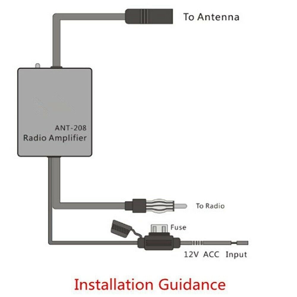 Car FM AM Radio Aerial Antenna Signal Reception Amp Amplifier Booster Universal