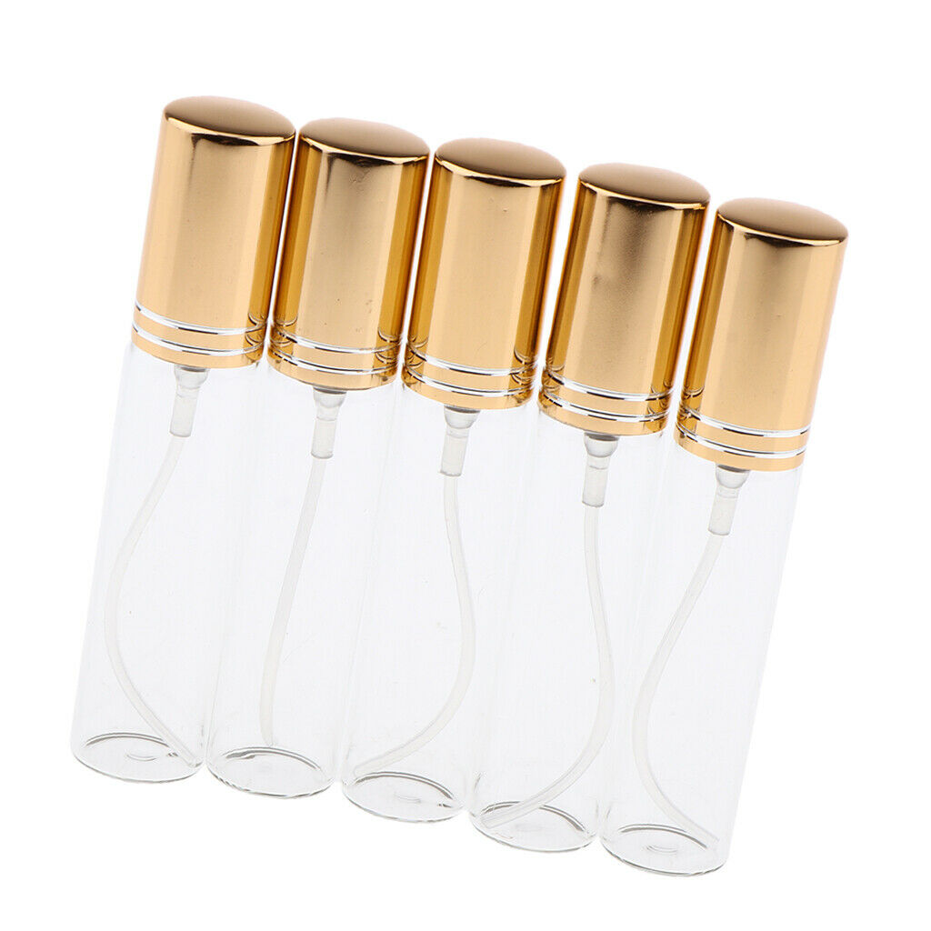 10 Pieces 10ml Empty Refillable Glass Perfume Spray Bottles Liquid Vials