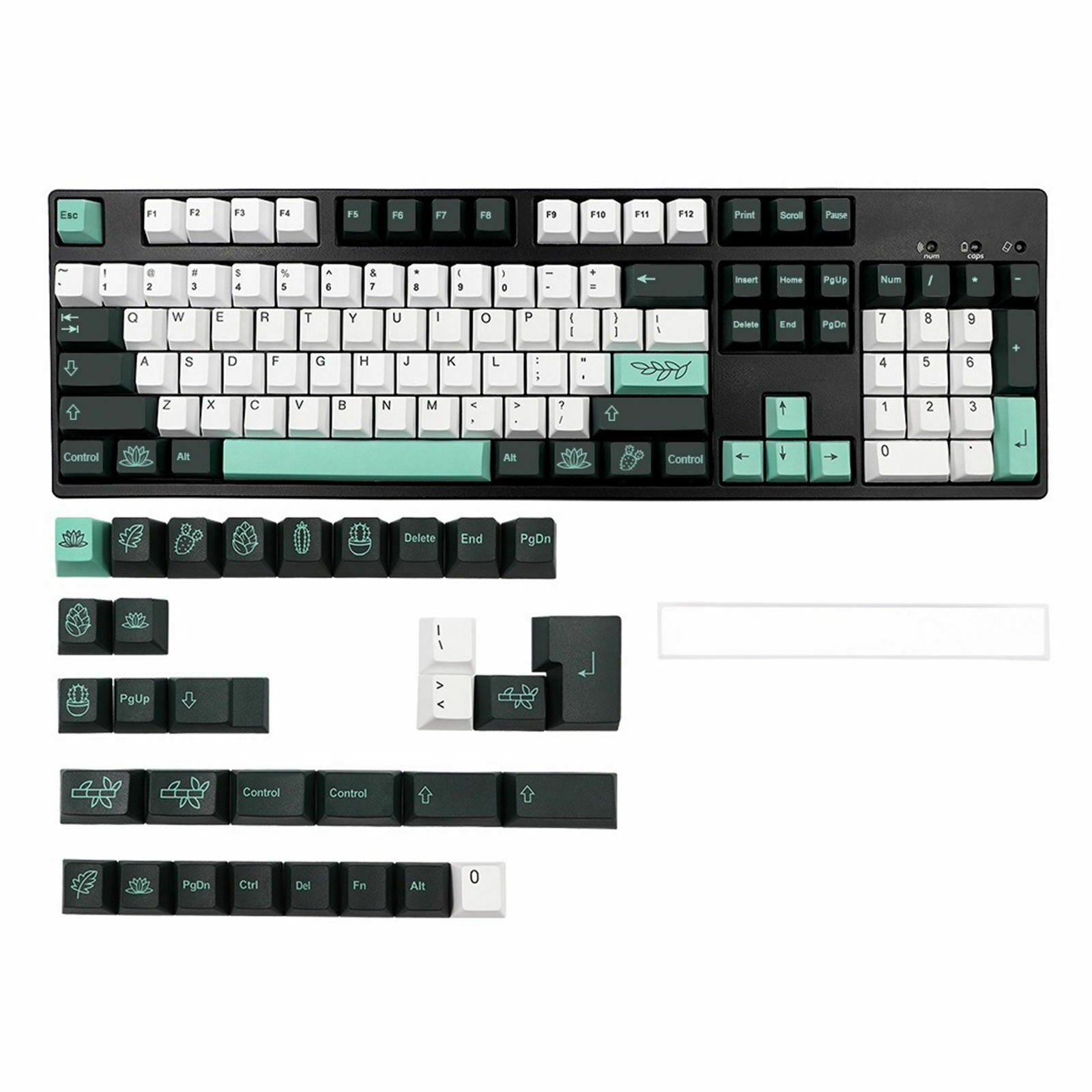 137 Keys Garden Theme Keycaps Accessories for Cherry MX 68 104 Keys Gaming