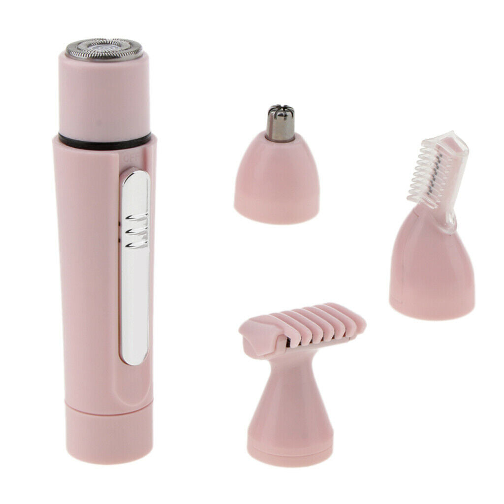 4 in 1 Electric Lady's Shaver Trimmer Nose Hair Epilator Eyebrow Razor Set