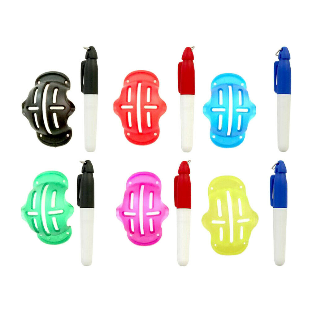 12 Packs Premium Golf Ball Line Marker Alignment Drawer Marking Accessories