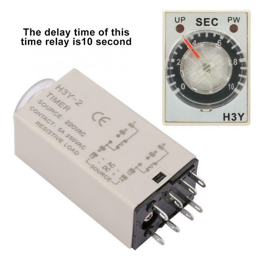 H3Y-2 220VAC 10S NEW PLC Terminal Timer Time Relay Solid State Relay Timer Relay