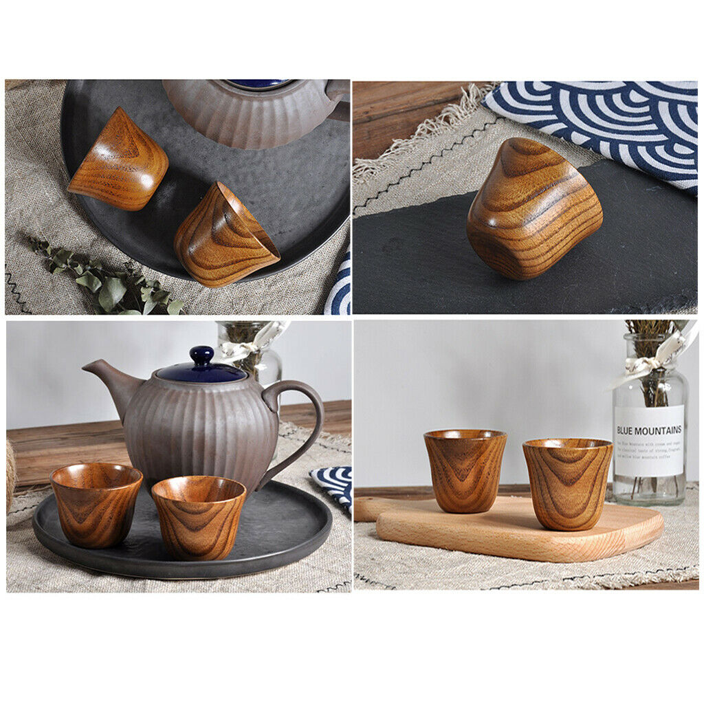 5 Wood Coffee Cup Wood Coffee Cup Cup Office Milk Tea Cup Coffee Mugs