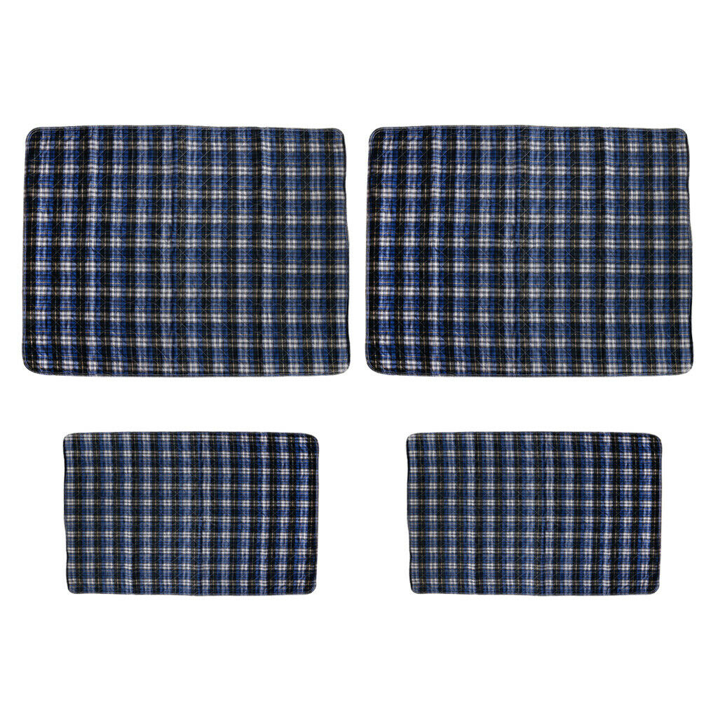 4Pieces Washable Bed Pad Waterproof Incontinence Pee Mattress Sheet Soft